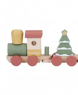Drevené hračky LITTLE DUTCH - Vianočný vláčik