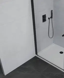 Vane MEXEN/S - Pretória sprchovací kút 100 x120 cm, transparent, čierna + sprchová vanička vrátane sifónu 852-100-120-70-00-4010B