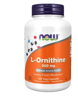 Ostatné aminokyseliny NOW Ornithine 500 mg 120 kapsúl