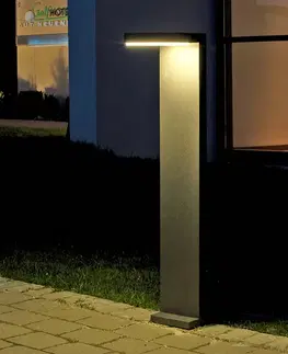 Osvetlenie príjazdovej cesty Albert Leuchten Hliníkové chodníkové LED svietidlo Tamar antracit