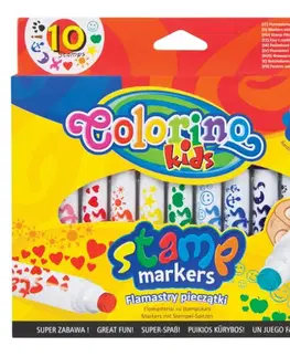 Hračky PATIO - Colorino fixky obojstranné s pečiatkou 10 farieb