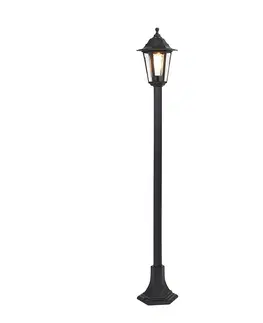 Zahradne stlpove lampy Romantický lucerna čierna IP44 - New Haven