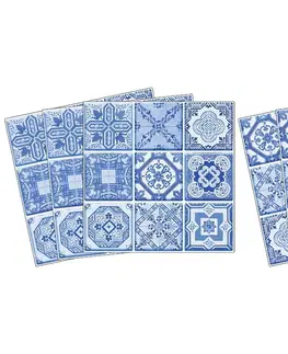Nálepky na obkladačky Nálepky na obkladačky modrá ľudová mozaika