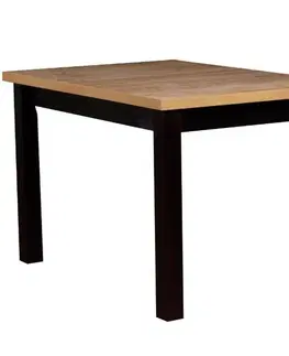 Jedálenské stoly Jedálenský stôl ST45 140x80 dub wotan / čierna
