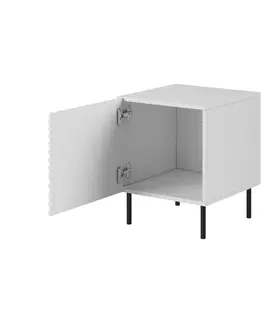 Nočné stolíky CAMA MEBLE Hole nočný stolík (2 ks) biela