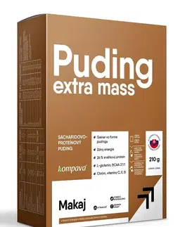 Proteínové pudingy Extra Mass Puding - Kompava 6 x 35g Čokoláda