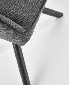 Jedálenské stoličky HALMAR K409 jedálenská stolička sivá / čierna