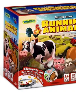 Hračky rodinné spoločenské hry WADER - Utekajúce zvieratká - rodinná hra