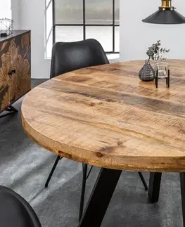 Jedálenské stoly Jedálenský stôl THOR 120 cm Dekorhome Sivá