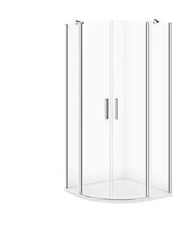 Sprchovacie kúty CERSANIT - Sprchovací kút MODUO štvrťkruh 90x195, kývne, číre sklo S162-010