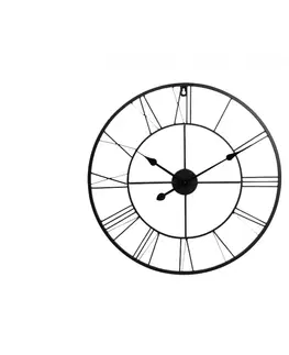 Hodiny Nástenné kovové hodiny XL 60cm, KEM44