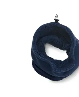 Hats Kruhový šál z pleteného flísu, modrý