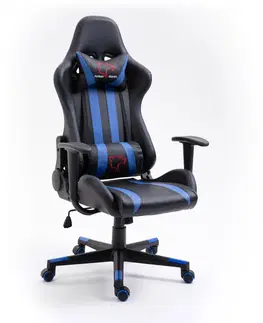 Kancelárske stoličky Dizajnové kancelárske kreslo BIT33, čierna / modrá