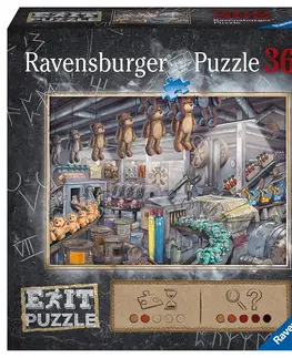 Hračky puzzle RAVENSBURGER - Exit Puzzle: V továrni na hračky 368 dielikov