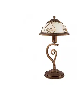 Lampy KEMAR Stolná lampa VERDA VE/B 1xE27/60W bronz 