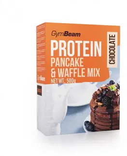 Zmesi na prípravu jedál GymBeam Proteínové palacinky Pancake & Waffle Mix 500 g bez príchute