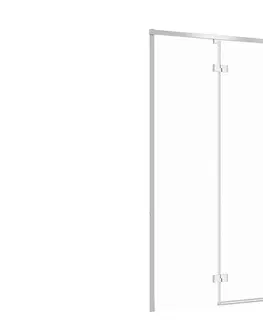 Sprchovacie kúty CERSANIT - Sprchové dvere LARGA chróm 120X195, ľavé, číre sklo S932-122