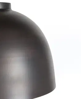 Zavesne lampy Industriálne závesné svietidlo hnedé 45,5 cm - Hoodi