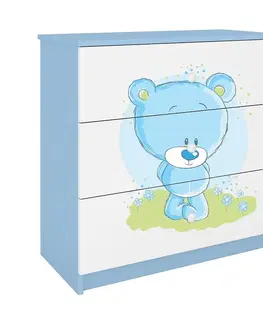 Komody so zásuvkami Komoda Pre Detská Babydreams Modrá – Medveď Modrá