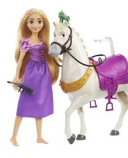 Hračky bábiky MATTEL - Princess bábika rapunzel a maximus