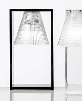Stolové lampy Kartell Kartell Light Air stolná LED, čierna priehľadná
