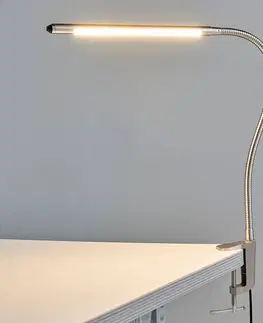 Stolové lampy s klipom Lindby Upínacia LED lampa Lionard
