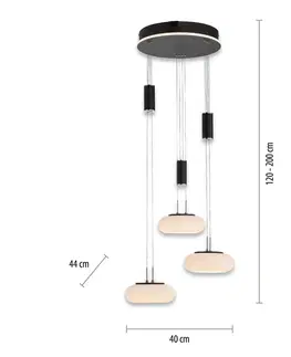 SmartHome lustre Q-Smart-Home Paul Neuhaus Q-ETIENNE svetlo, rondel, čierna