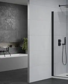 Vane MEXEN/S - Pretória sprchovací kút 80x80, transparent, čierna + sprchová vanička vrátane sifónu 852-080-080-70-00-4010B