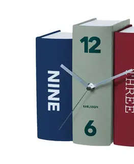 Hodiny Stolové hodiny Karlsson Kniha 5629, 20 cm