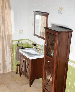 Kúpeľňa SAPHO - CROSS umývadlová skrinka 70x81x47cm, mahagon CR075