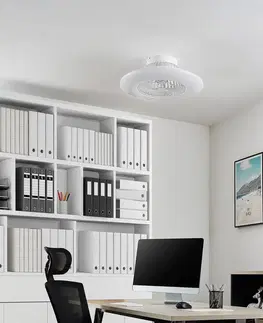 Stropné ventilátory so svetlom Starluna Starluna Arnick stropný LED ventilátor, biela