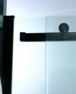 Sprchovacie kúty HOPA - Sprchové dvere BELVER BLACK - FARBA rámu - Čierna, Rozmer A - 110, Smer zatvárania - Univerzálny Ľavé / Pravé, Výplň - Číre bezpečnostné sklo - 8 mm BCBELV11BC