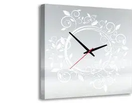Hodiny 3-dielny obraz s hodinami, Kone, 35x105cm