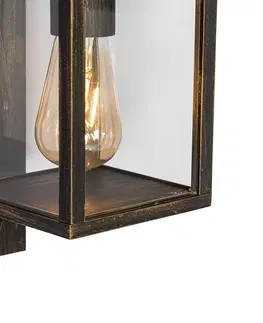 Vonkajsie nastenne svietidla Vintage vonkajšia nástenná lampa starožitné zlaté IP44 - Charlois