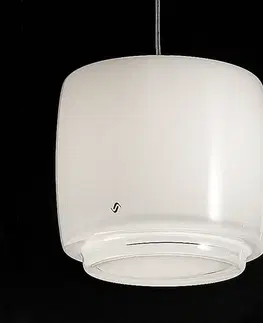 Závesné svietidlá Vistosi Sklenená závesná lampa Bot, Ø 16 cm
