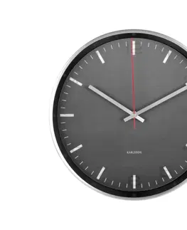 Hodiny Dizajnové nástenné lentikulárne hodiny 5656BK Karlsson 30cm