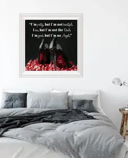 Tapety na stenu Samolepiace tapety citáty - Marilyn Monroe, lodičky