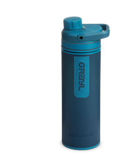 Fľaše na pitie Filtračná fľaša Grayl UltraPress Purifier Forest Blue