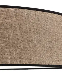 Stropné svietidlá BRITOP Stropné svietidlo Tubo, textilné tienidlo, béžová farba, Ø 58 cm