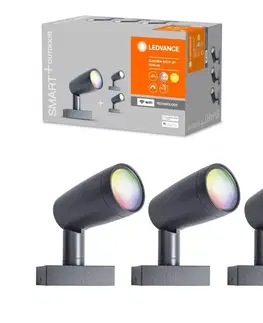 LED osvetlenie Ledvance Ledvance - SADA 3x LED RGBW Vonkajšia lampa SMART+ SPOT 3xLED/4,5W/230V IP65Wi-Fi 