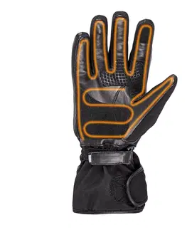 Zimné rukavice Vyhrievané moto a lyžiarske rukavice W-TEC HEATride čierna-fluo zelená - S