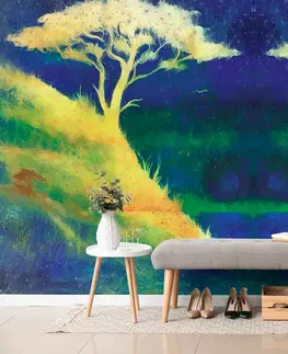 Abstraktné tapety Tapeta kúzelná dvojica stromov