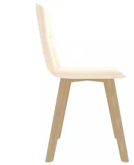 Jedálenské stoličky a kreslá Jedálenská stolička 2 ks látka / buk Dekorhome Svetlosivá