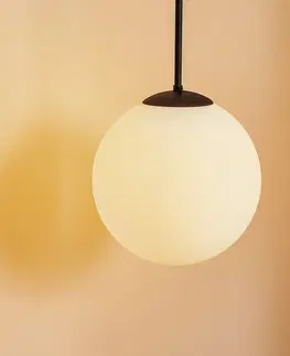 Závesné svietidlá ALDEX Závesná lampa Bosso 1-plameňová biela/čierna 30 cm
