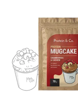 Zdravé potraviny Protein & Co. Protein MugCake 70 g Zvoľ príchuť: Cranberries & Cashew
