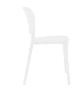 Záhradné stoličky a kreslá Stolička, biela, FEDRA NEW