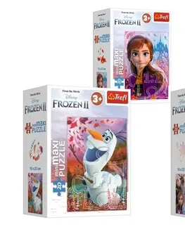 Hračky puzzle TREFL -  Puzzle 20 miniMAXI Ľadové kráľovstvo II/Frozen II, 4 druhy