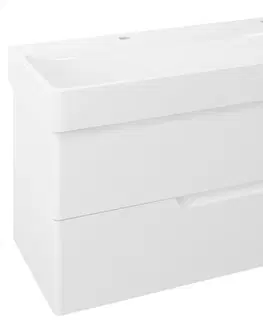 Kúpeľňa SAPHO - MEDIENA umývadlová skrinka 117x50,5x48,5cm, biela matná/biela matná MD120