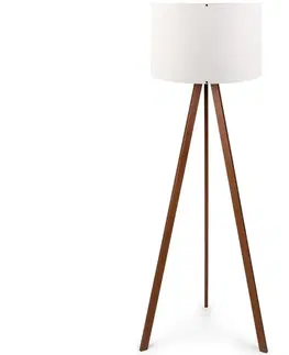 Lampy  Stojacia lampa AYD 1xE27/60W/230V biela/hnedá 