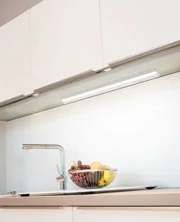 Osvetlenie kuchynskej linky Müller-Licht LED svetlo na nábytok Conero DIM Euro zástrčka 90cm sivá